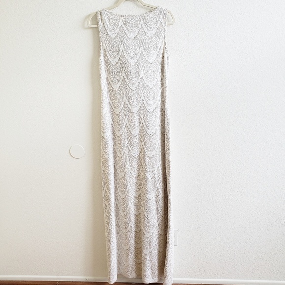 NWOT St. John Evening Off White Ivory Dress Gown - Picture 7 of 8